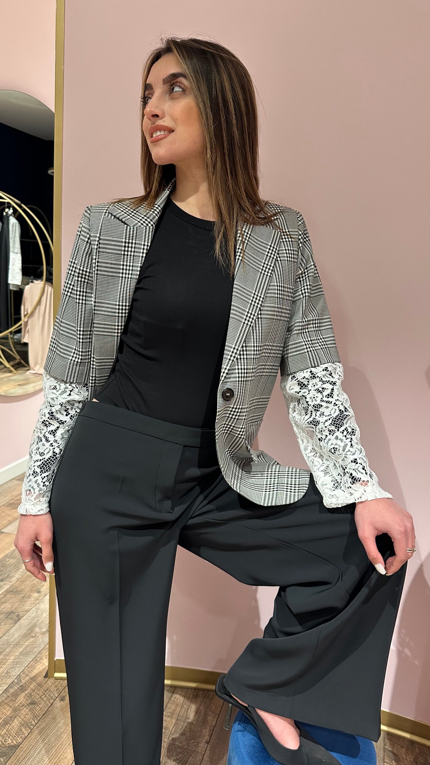 Blazer pizzo sangallo