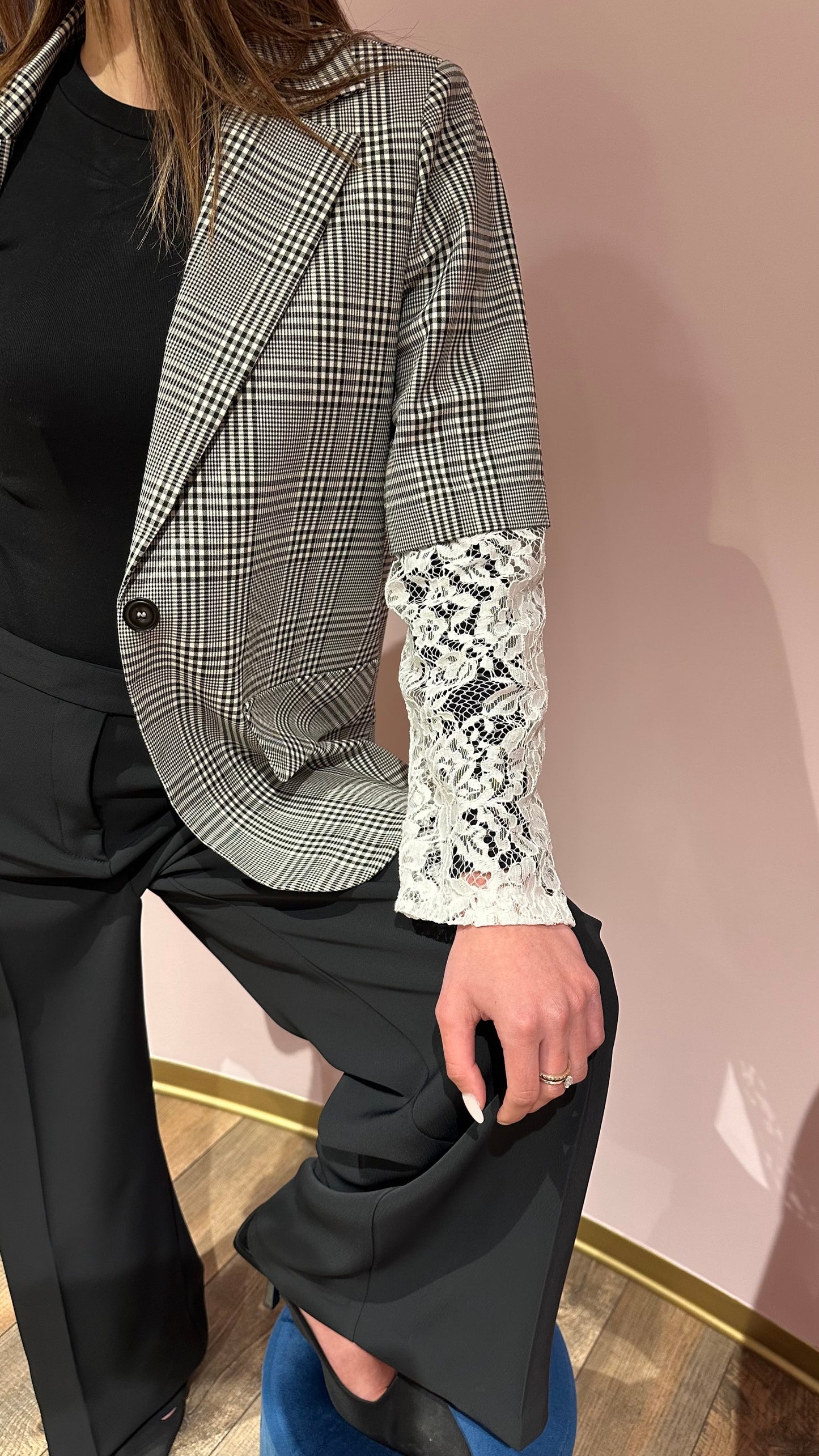 Blazer pizzo sangallo