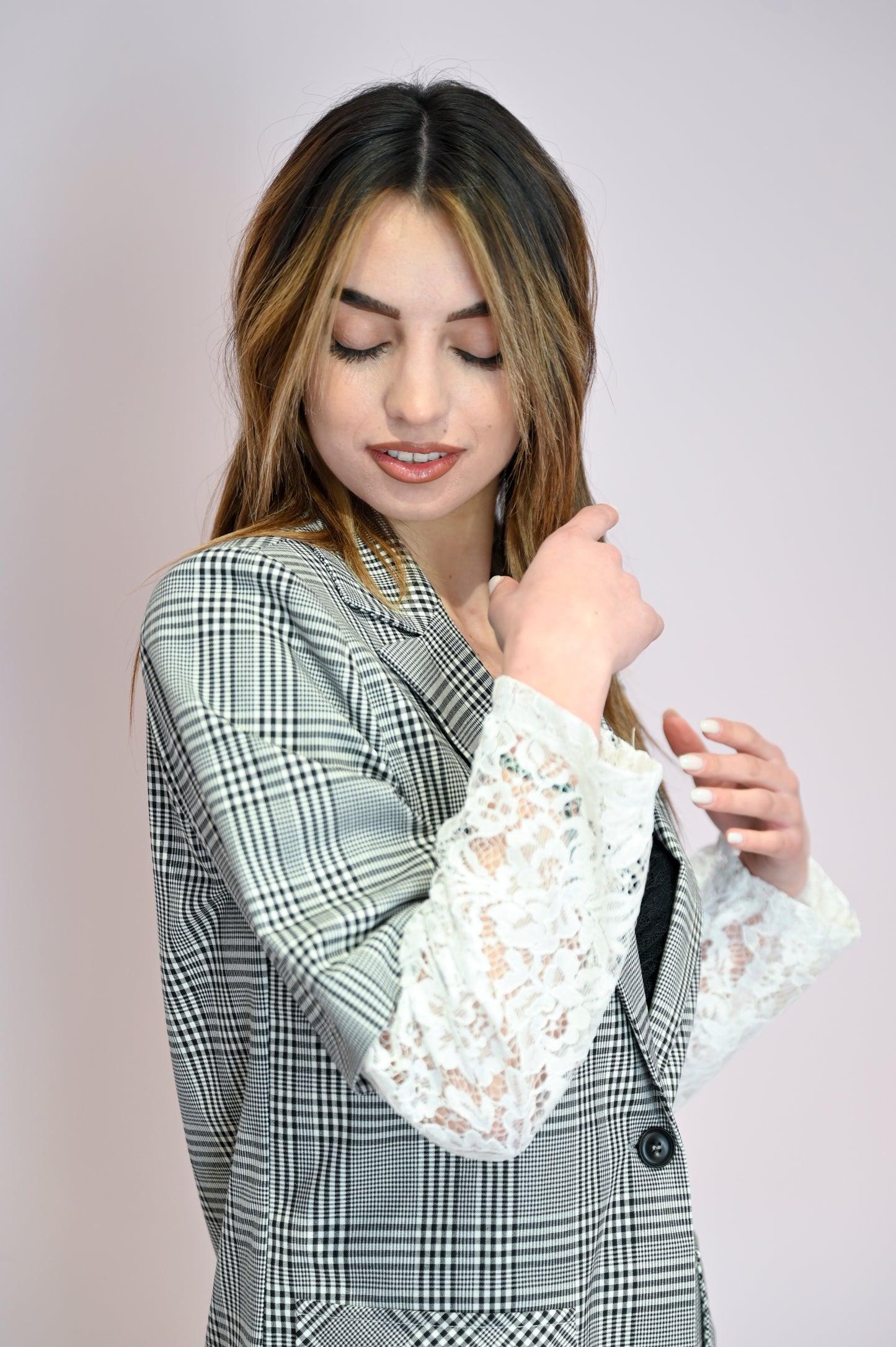 Blazer pizzo sangallo
