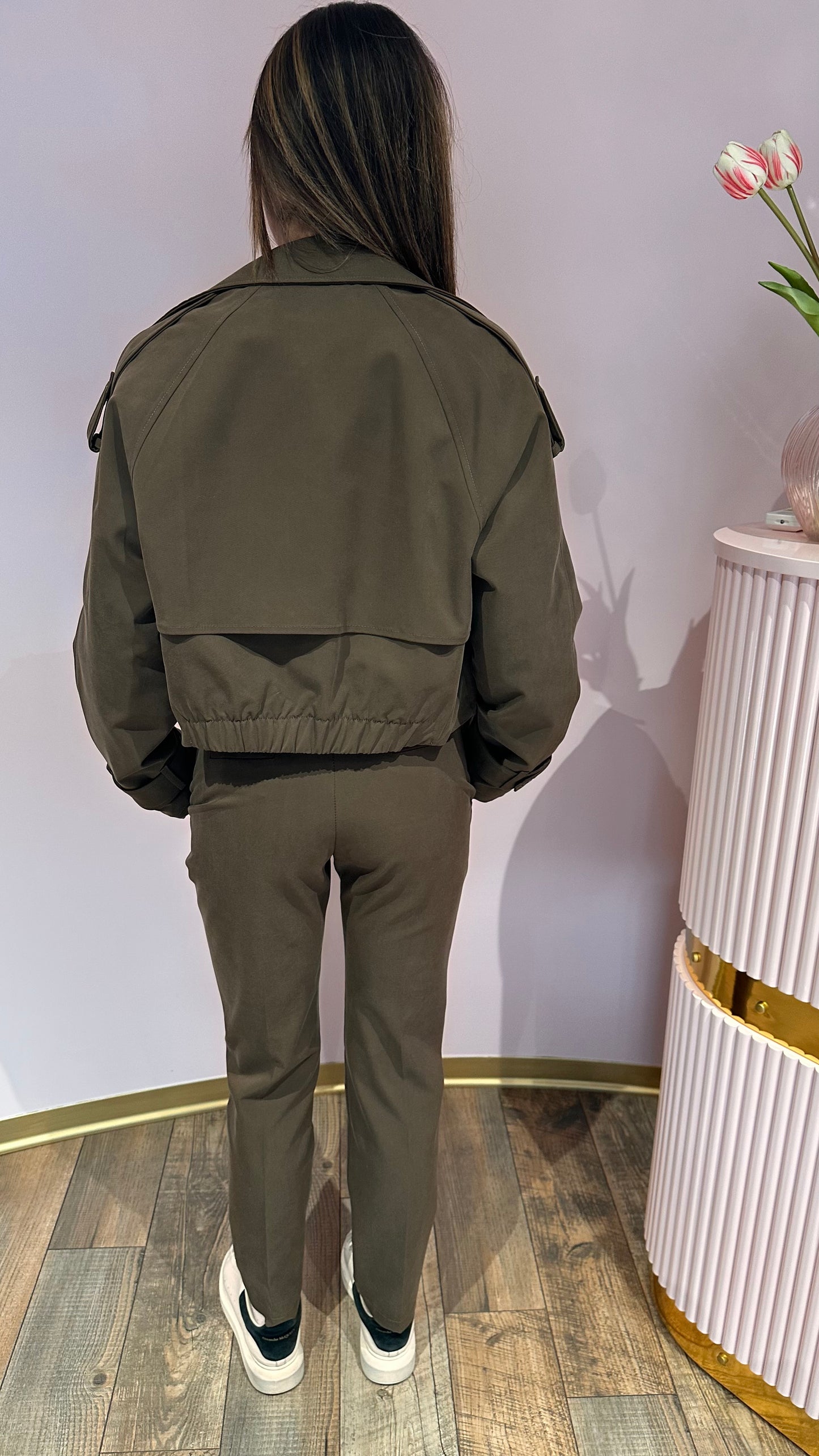 Trench verde militare Luna
