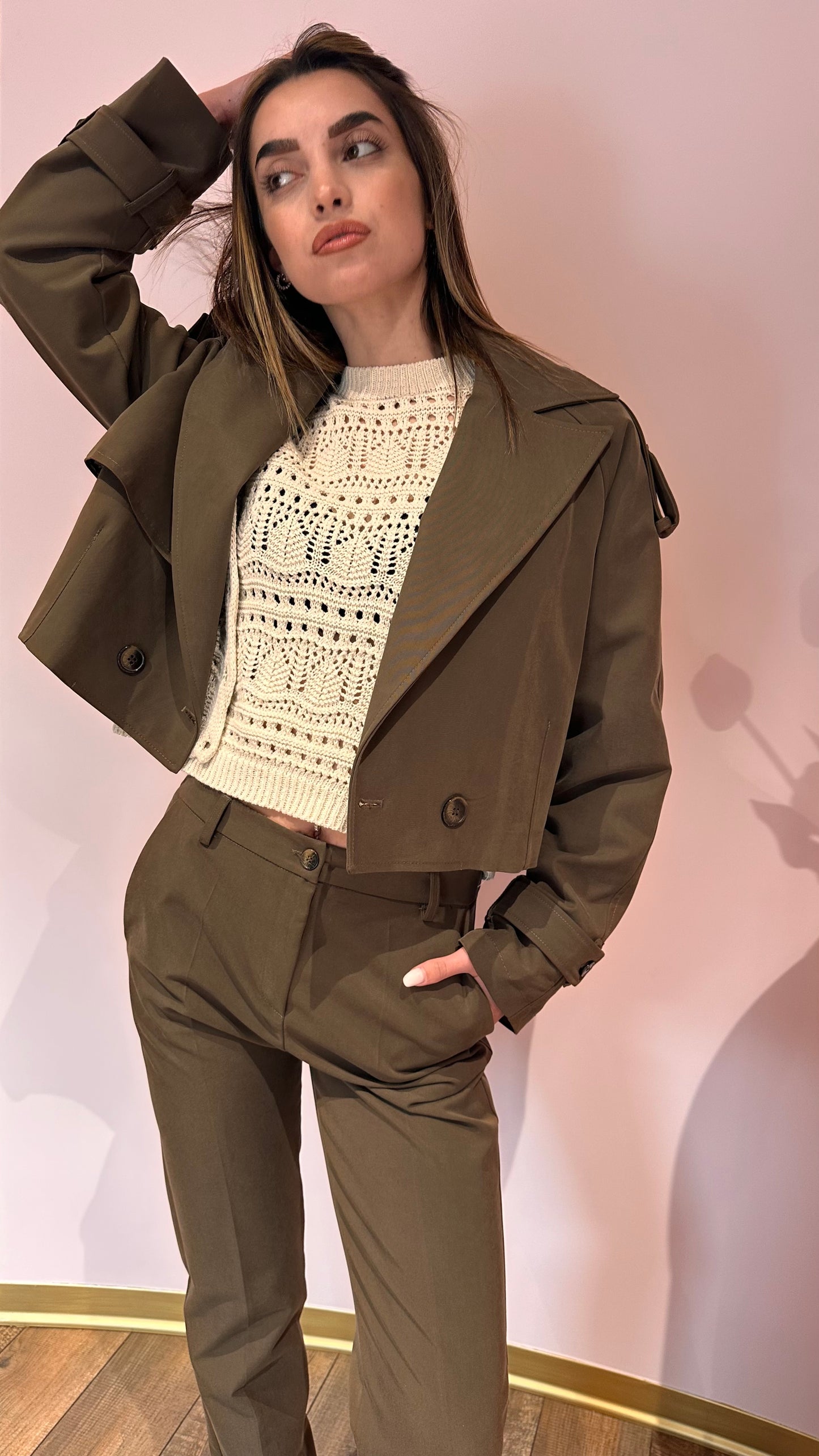 Trench verde militare Luna