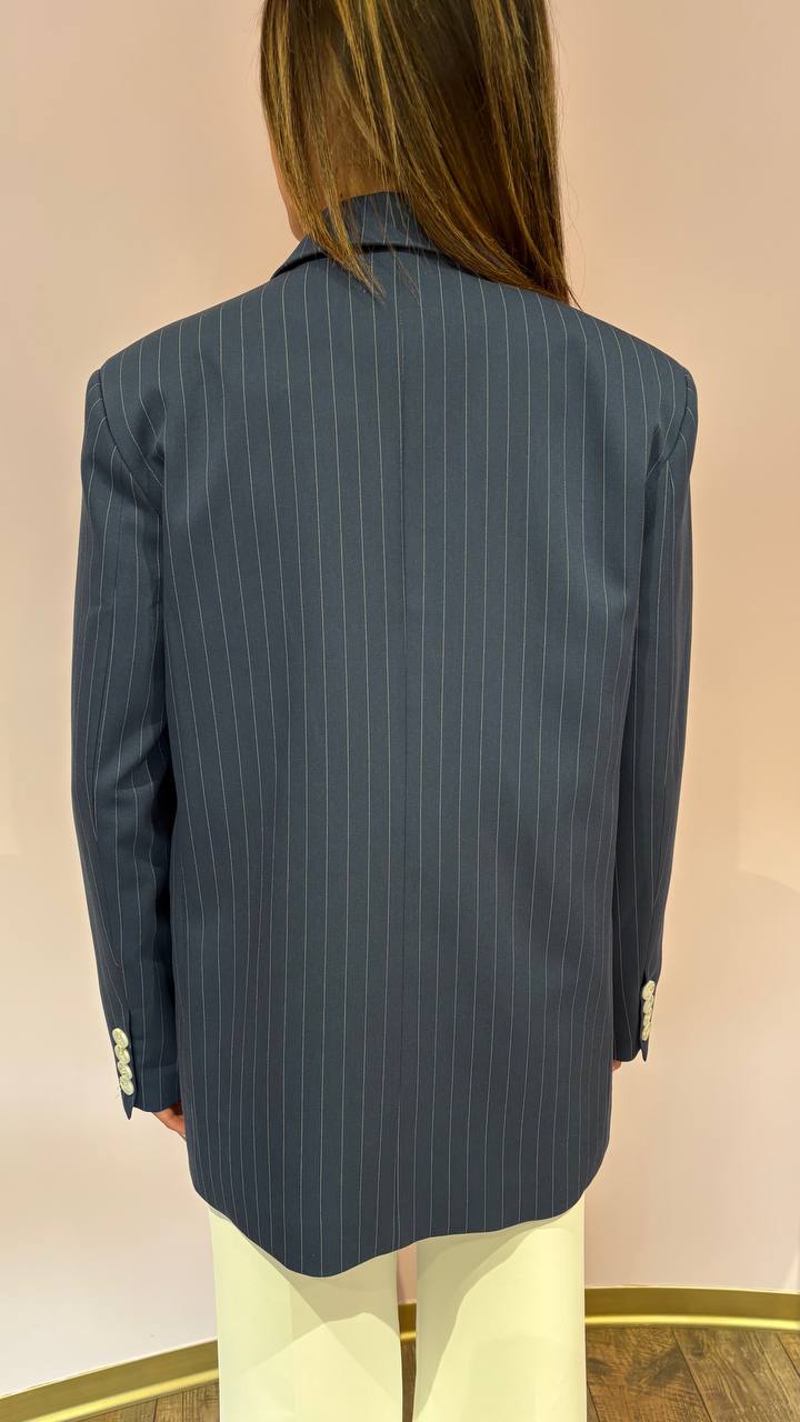 Tailleur gessato Tecla  coordinato giacca & pantalone