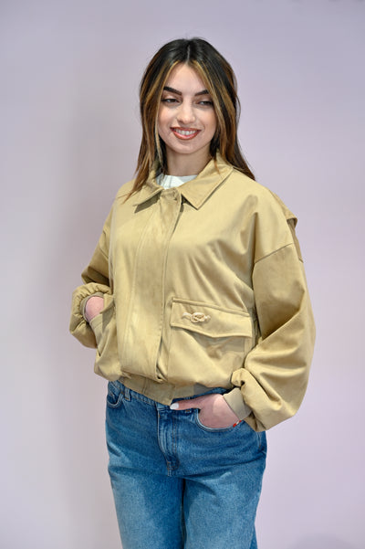 Bomber camoscio Gioia