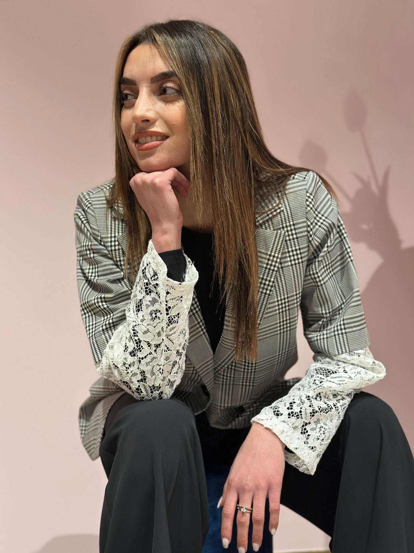 Blazer pizzo sangallo