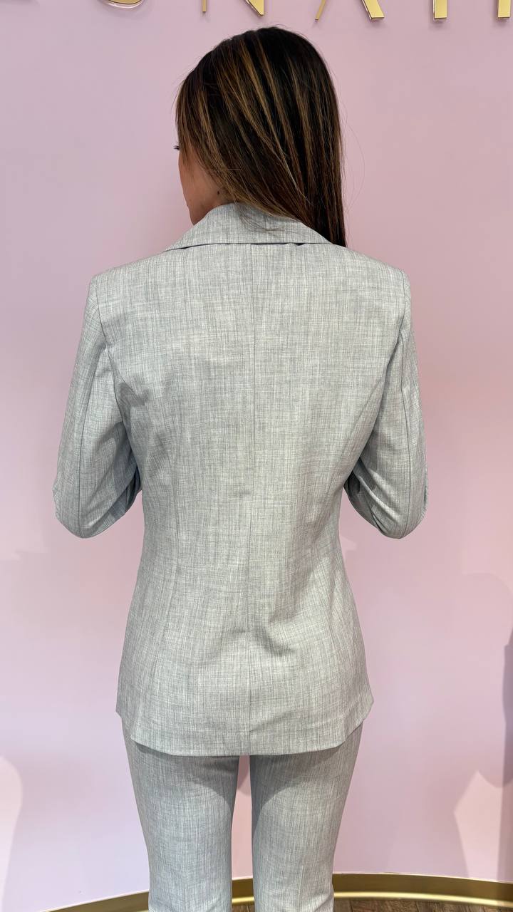 Tailleur Tre Pezzi Norah - Completo Donna Elegante con Giacca, Gilet e Pantalone a Zampa