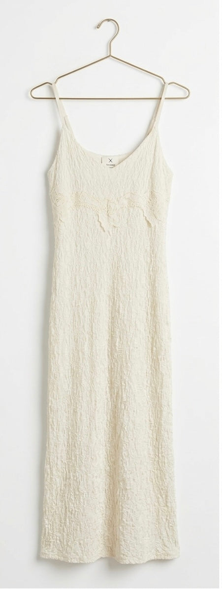 Vestito Lungo Estivo Bianco in Pizzo Boho Chic Lunaire