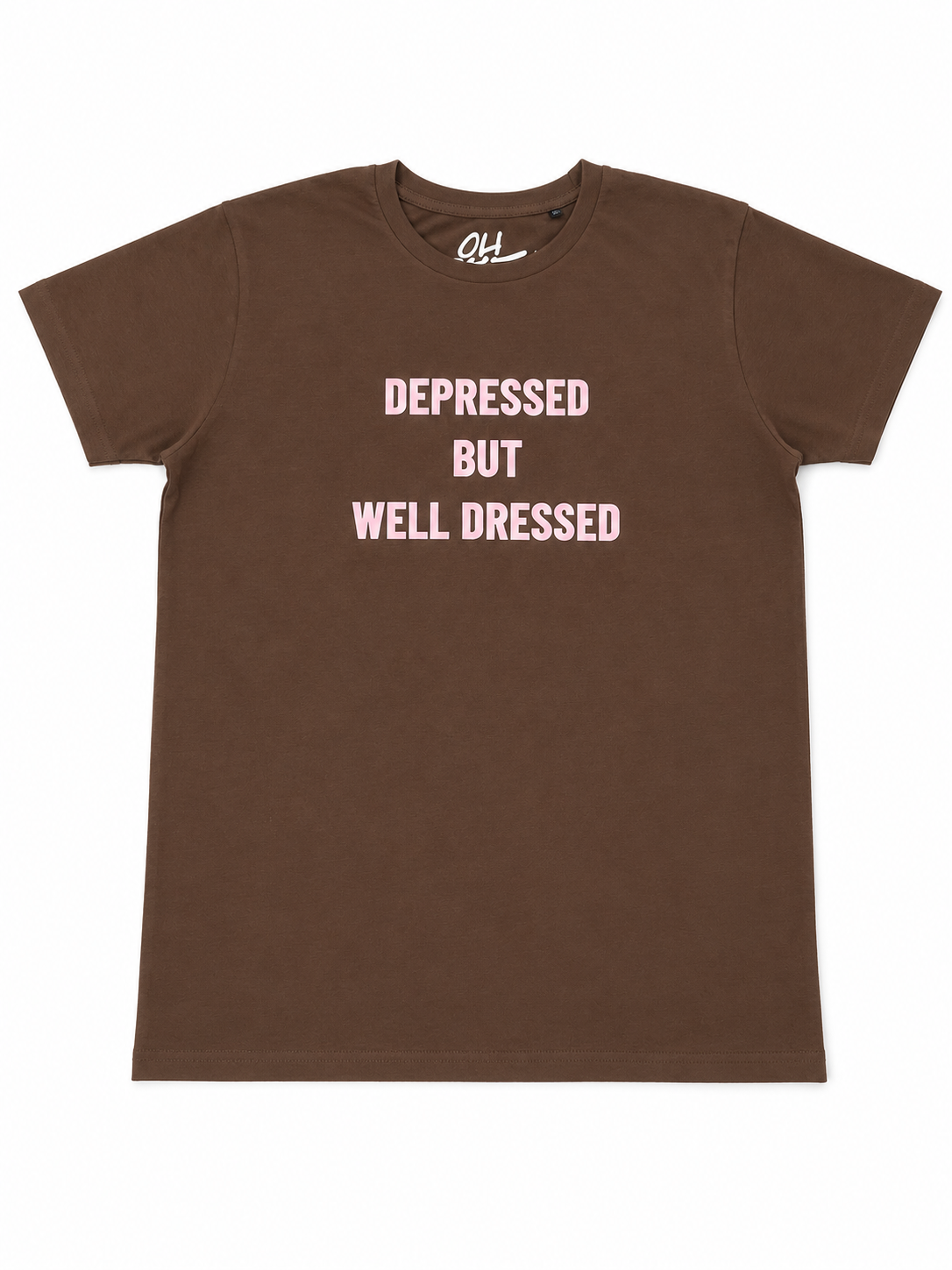 T-shirt depressed but well dressed