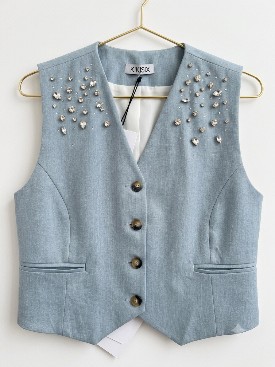 Gilet strass