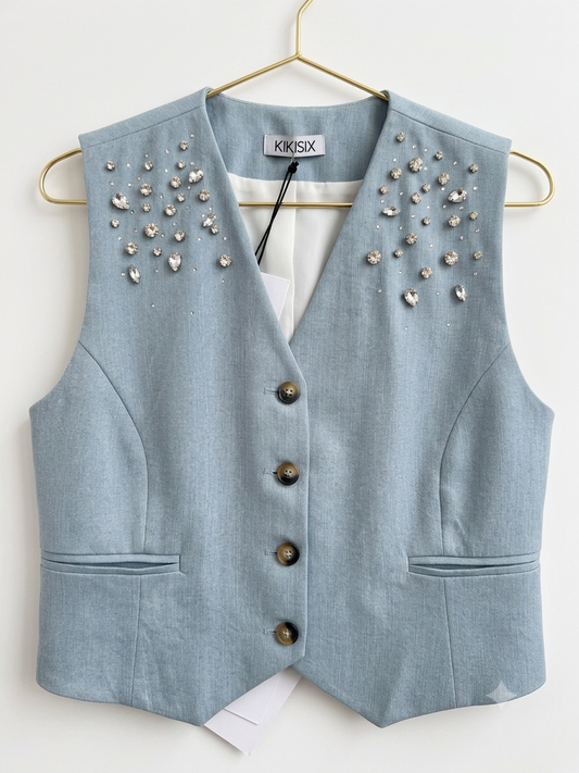 Gilet strass