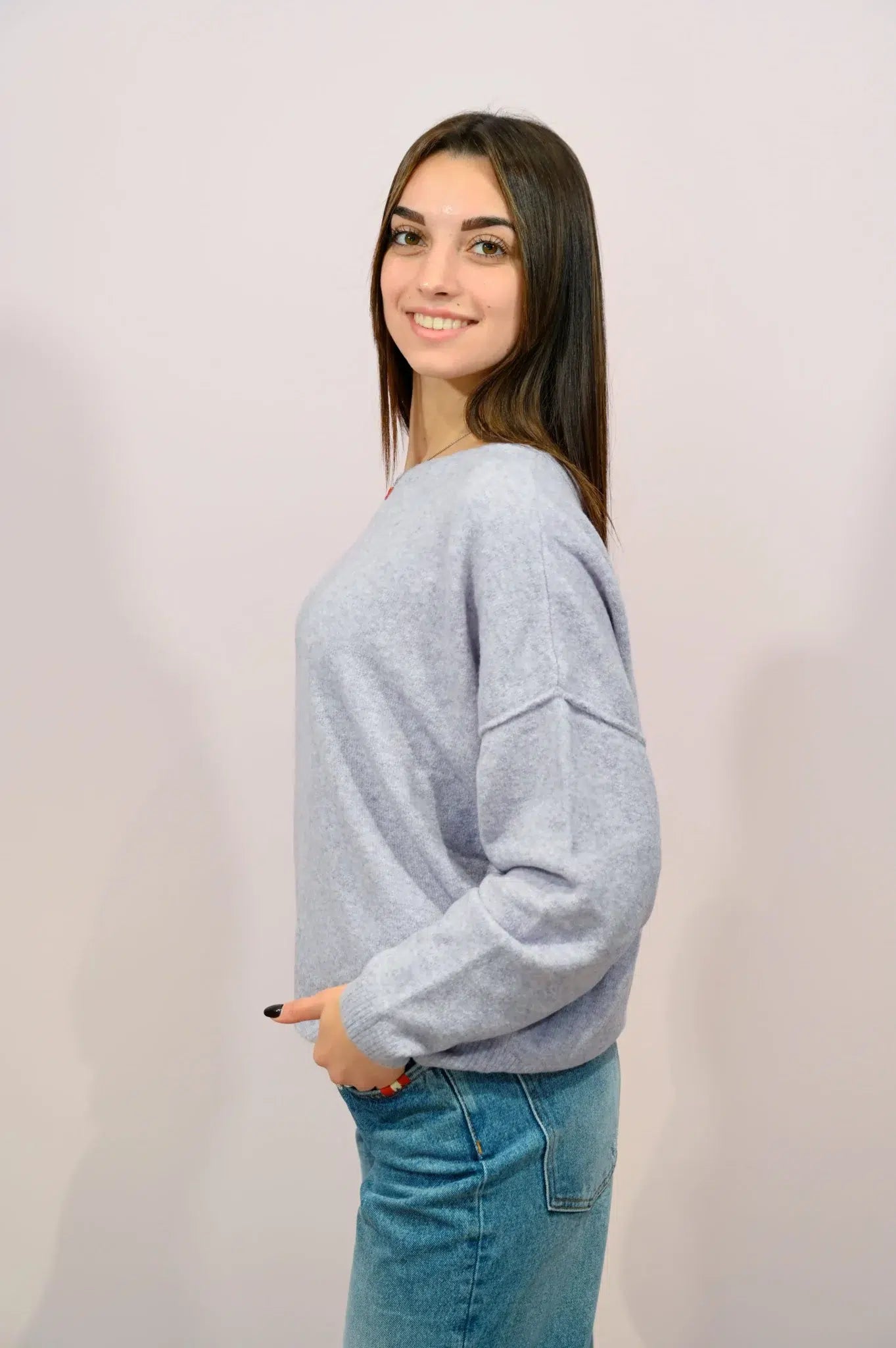 Maglione Donna Damsville American Vintage Lilla Glicine