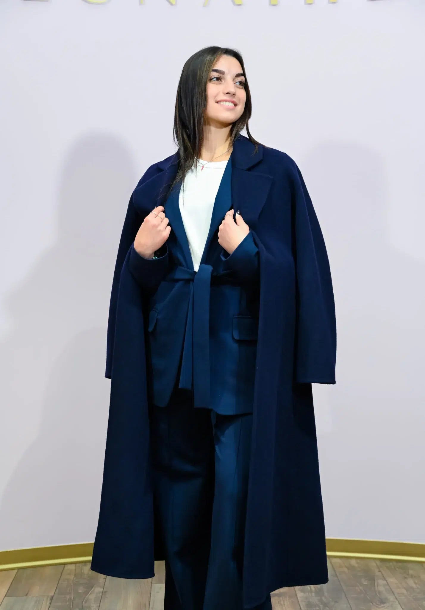 Vestaglia Double Rue8squit Blu Notte con Cintura